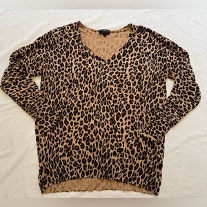 Lane Bryant Animal Print V-Neck Sweater 22/24